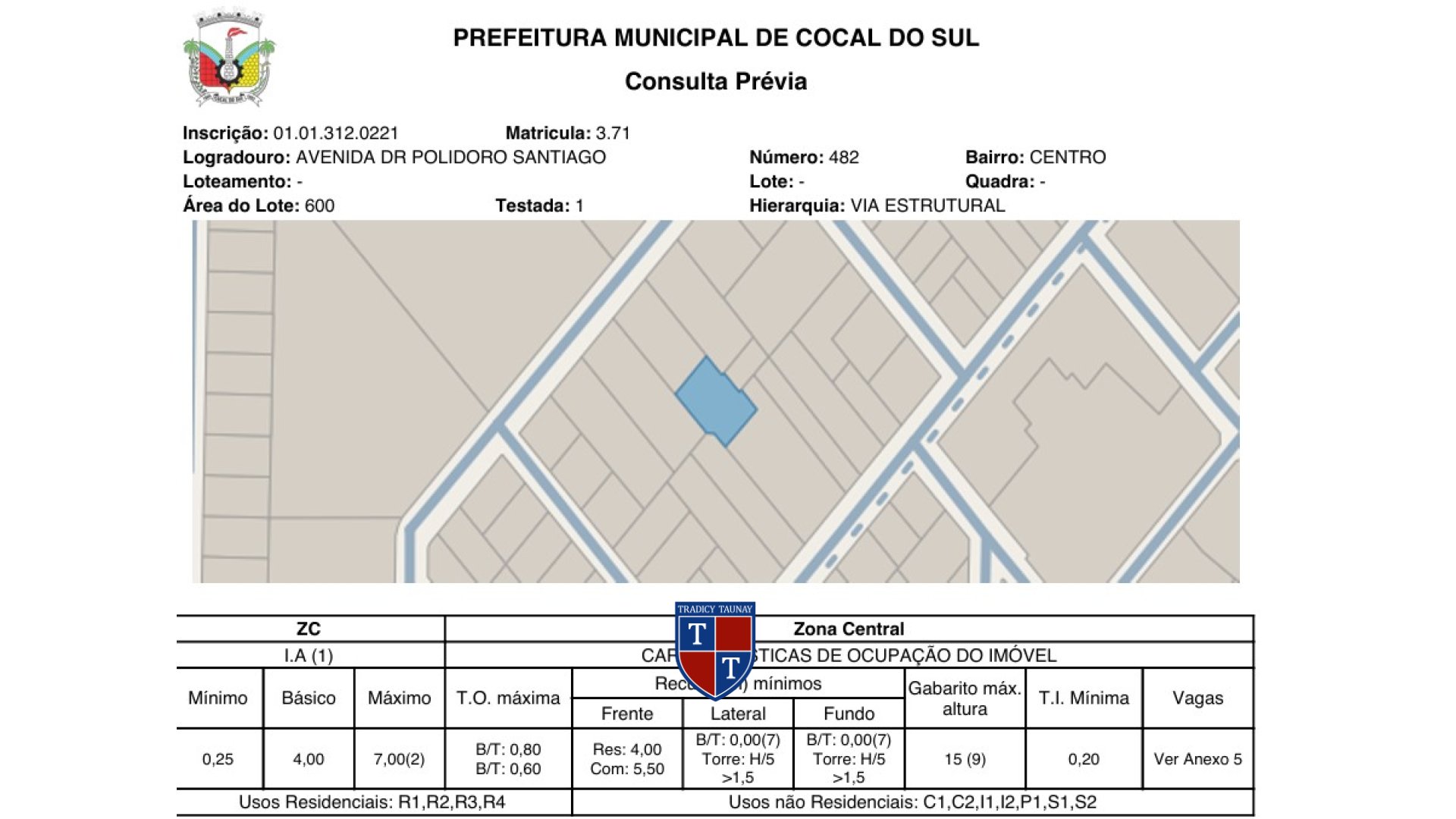 Foto 1 de TERRENO em CENTRO, COCAL DO SUL/SC - Imóvel Retomado CAIXA Ref 10003975