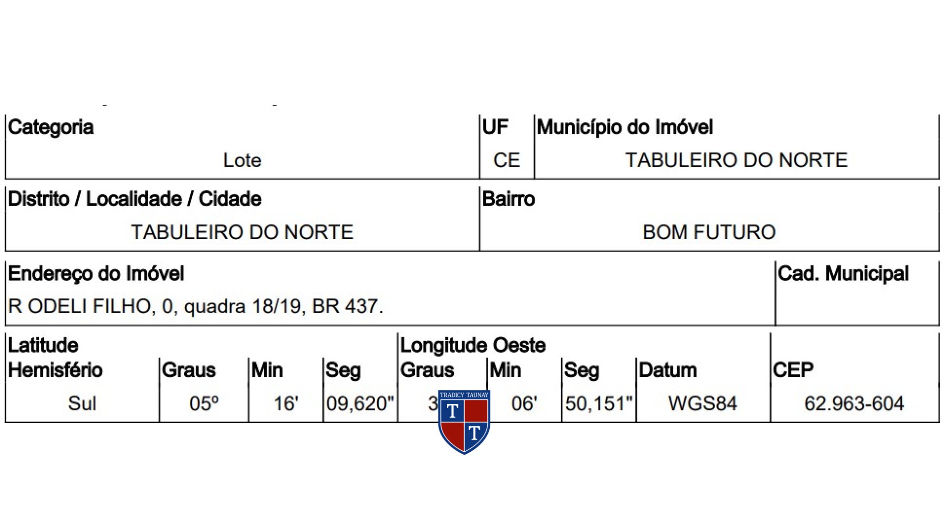 Foto 1 de TERRENO em BOM FUTURO - Imóvel Retomado Caixa