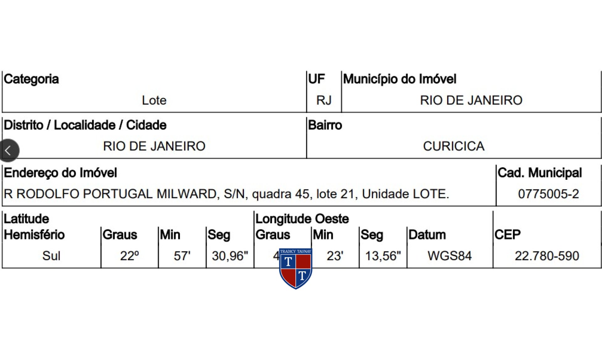 Foto 1 de TERRENO em CURICICA - Imóvel Retomado Caixa